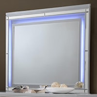 MILAN SILVER LIGHTED MIRROR |