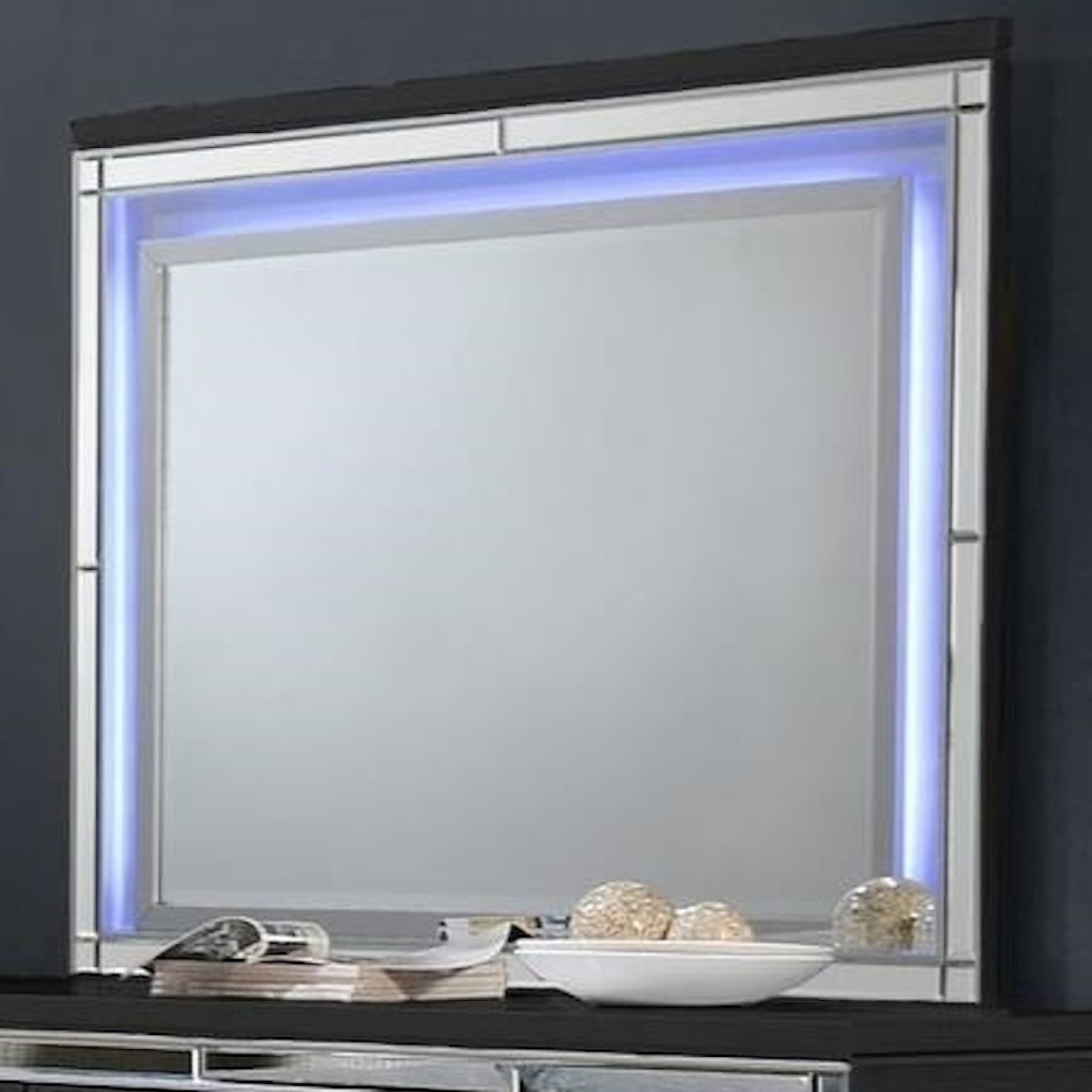 New Classic Milan MILAN BLACK LIGHTED MIRROR |