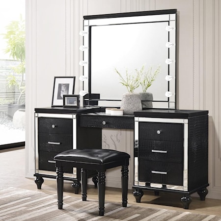 Vanity and Mirror Set