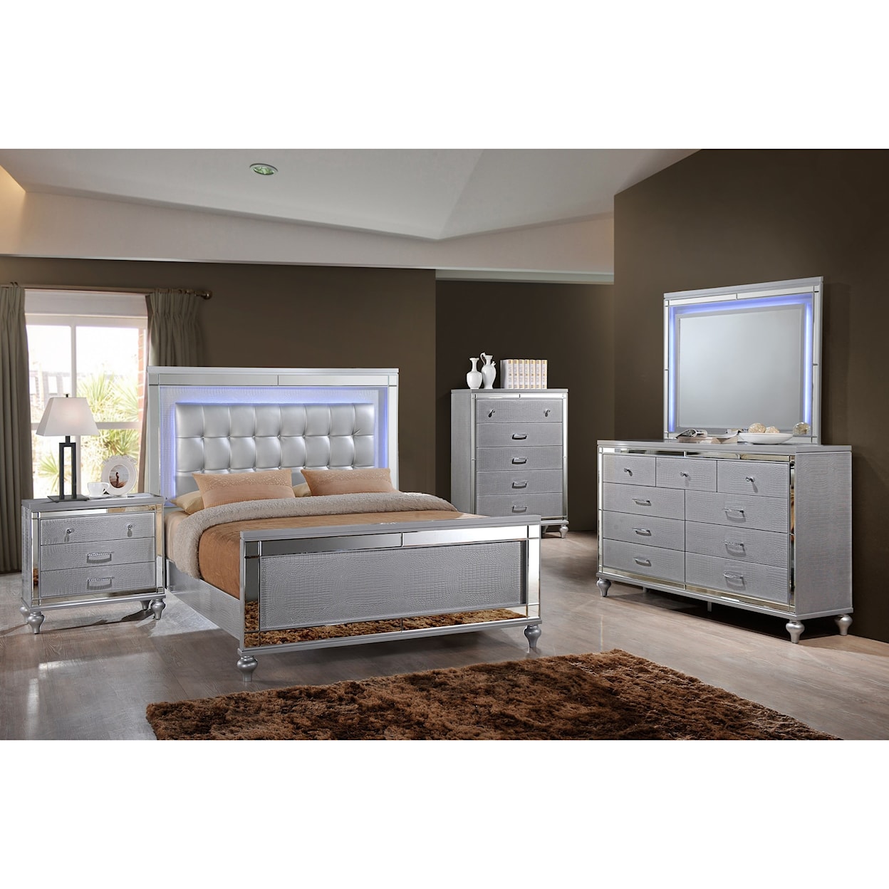 New Classic Valentino Queen Bedroom Group