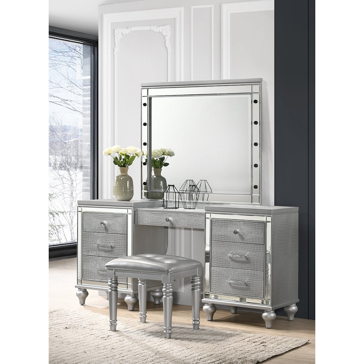 New Classic Valentino Vanity Table Mirror