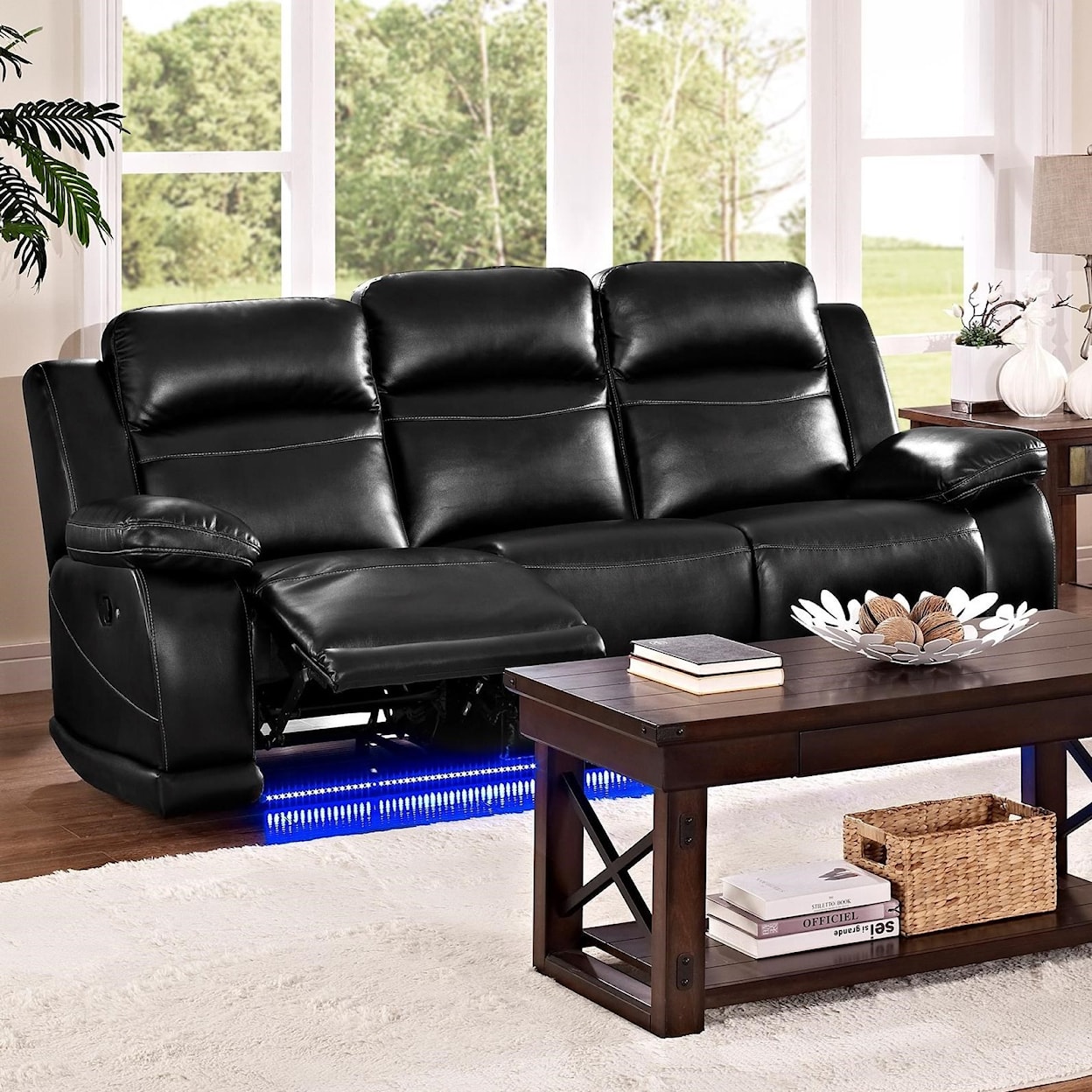 New Classic Vega Reclining Sofa with Power Footrest