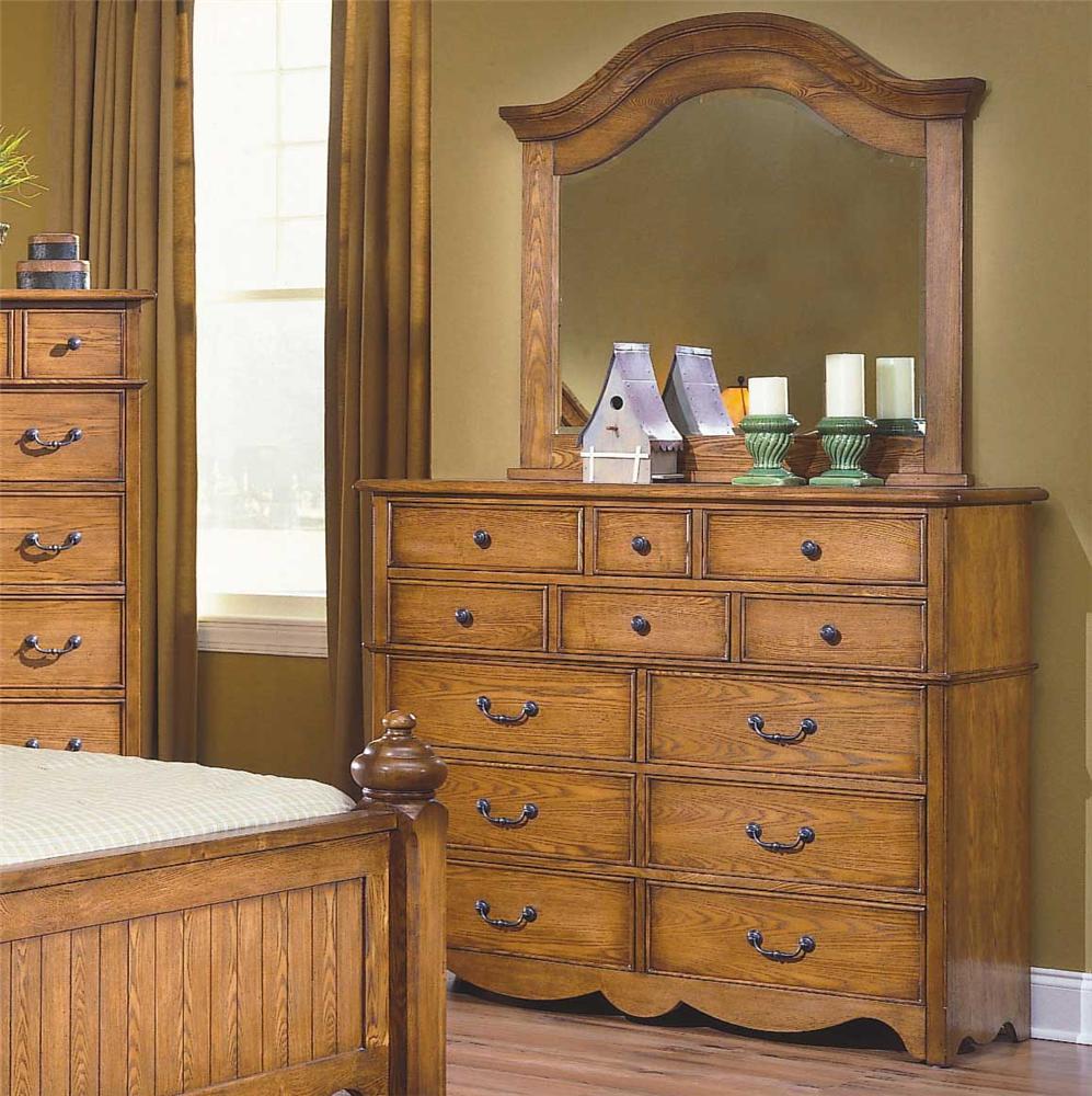 12Drawer Dresser & Mirror Combo Hailey by New Classic Wilcox