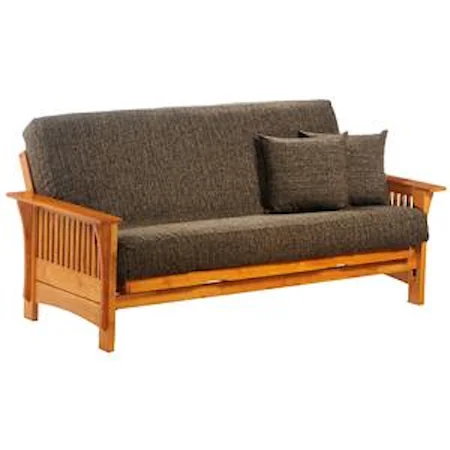 Honey Oak Full Size Futon