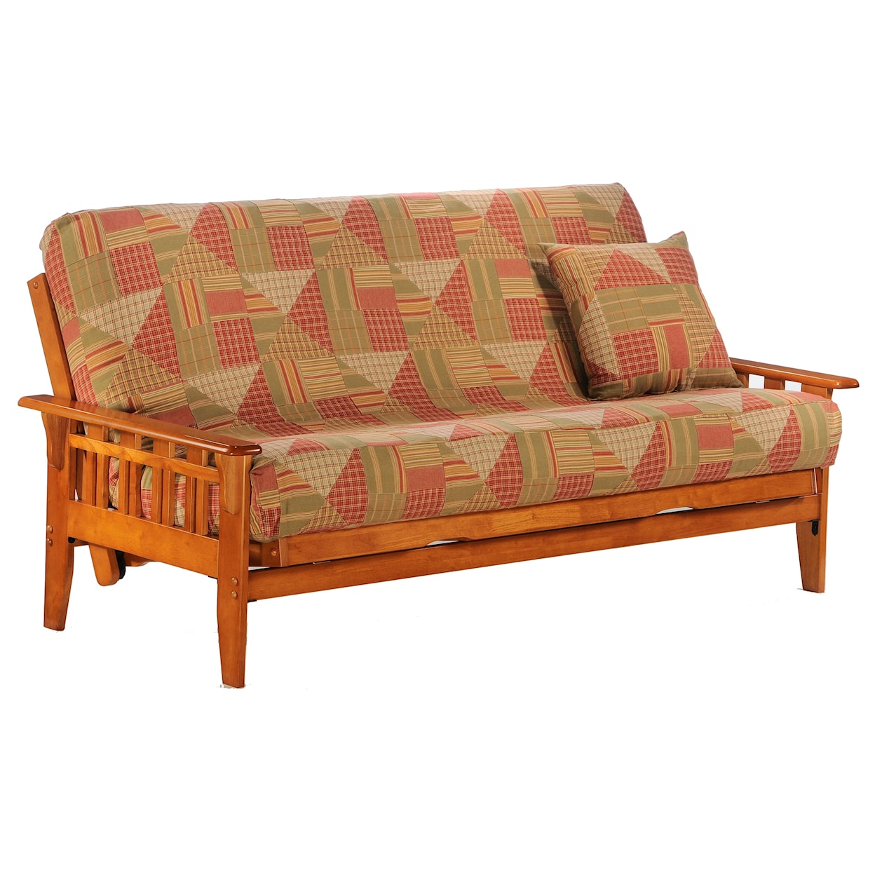 Night & Day Furniture Kingston Honey Oak Full Size Futon