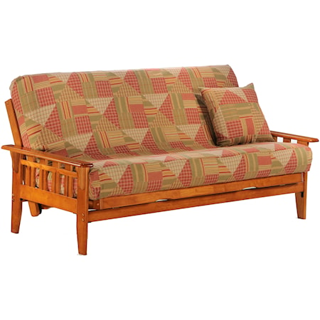 Honey Oak Full Size Futon