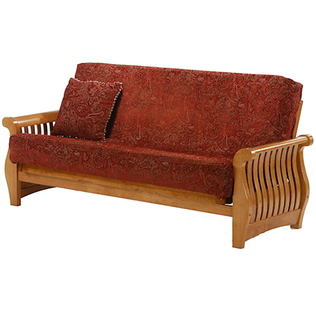 Medium Oak Full Size Futon