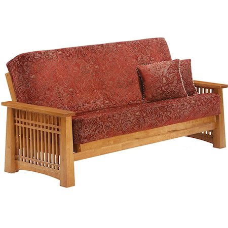 Medium Oak Full Size Futon