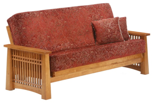 Medium Oak Full Size Futon