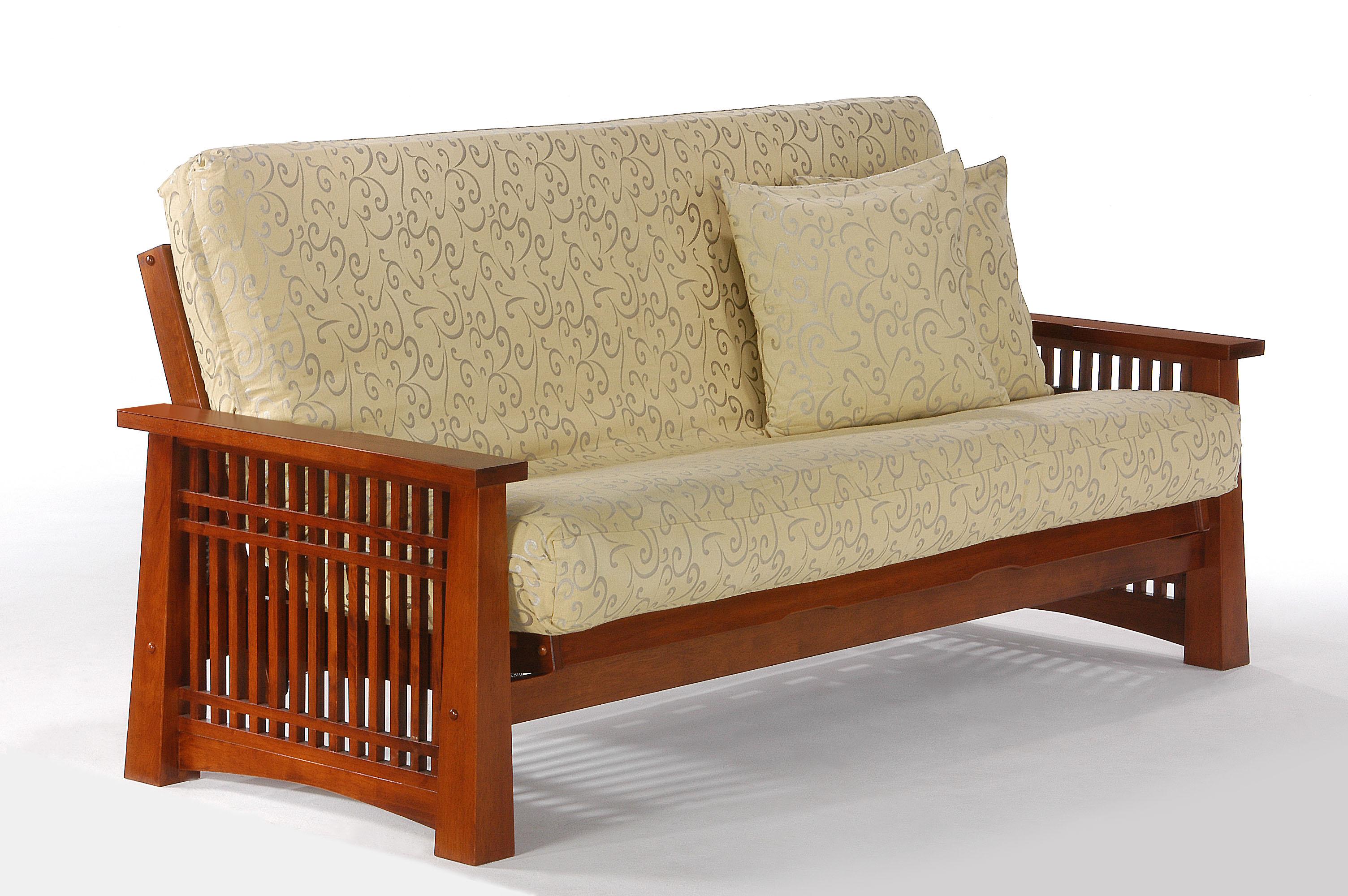 Night & Day Furniture Premium Futons SBFULCH Elegant Full Futon Frame