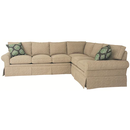 Transitional 2 Piece Sectional