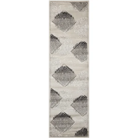 Soho SOH08 Beige 8' Runner Hallway Rug