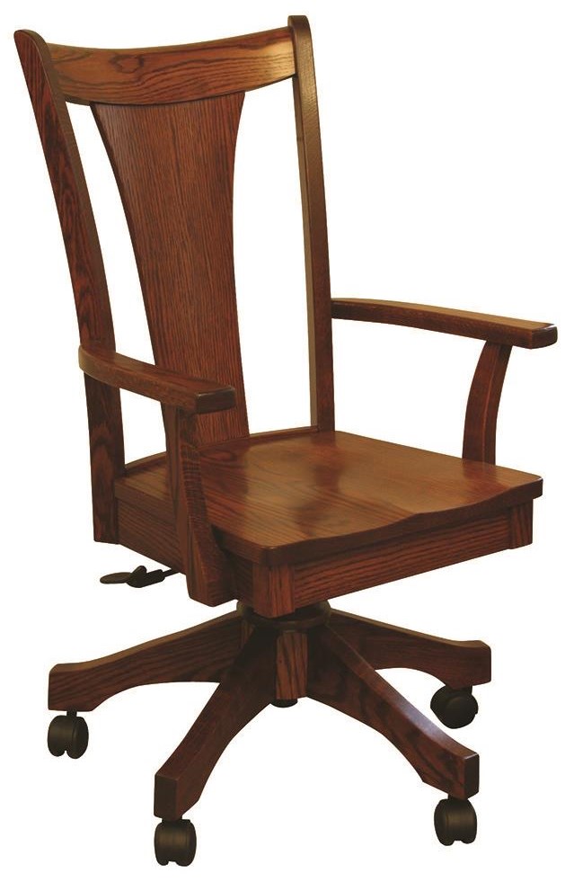 Oakland Wood Falcon Falcon-AC Customizable Solid Wood Dining Arm
