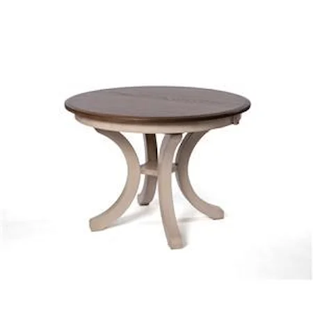 Dining Table with Splayed Leg Pedestal Base