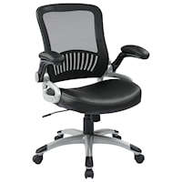 Screen Back and Bonded Leather Seat Managers Chair