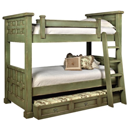 Kristina Wood Bunk Bed with Trundle