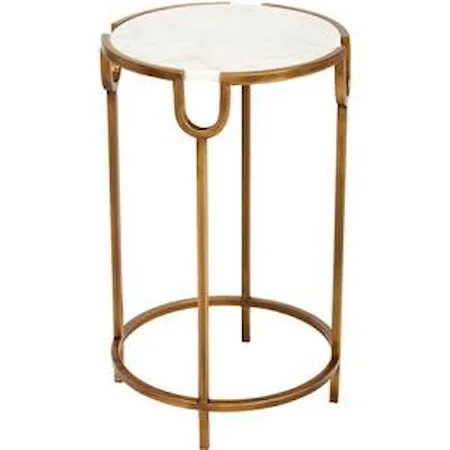 Beth Gold Accent Table