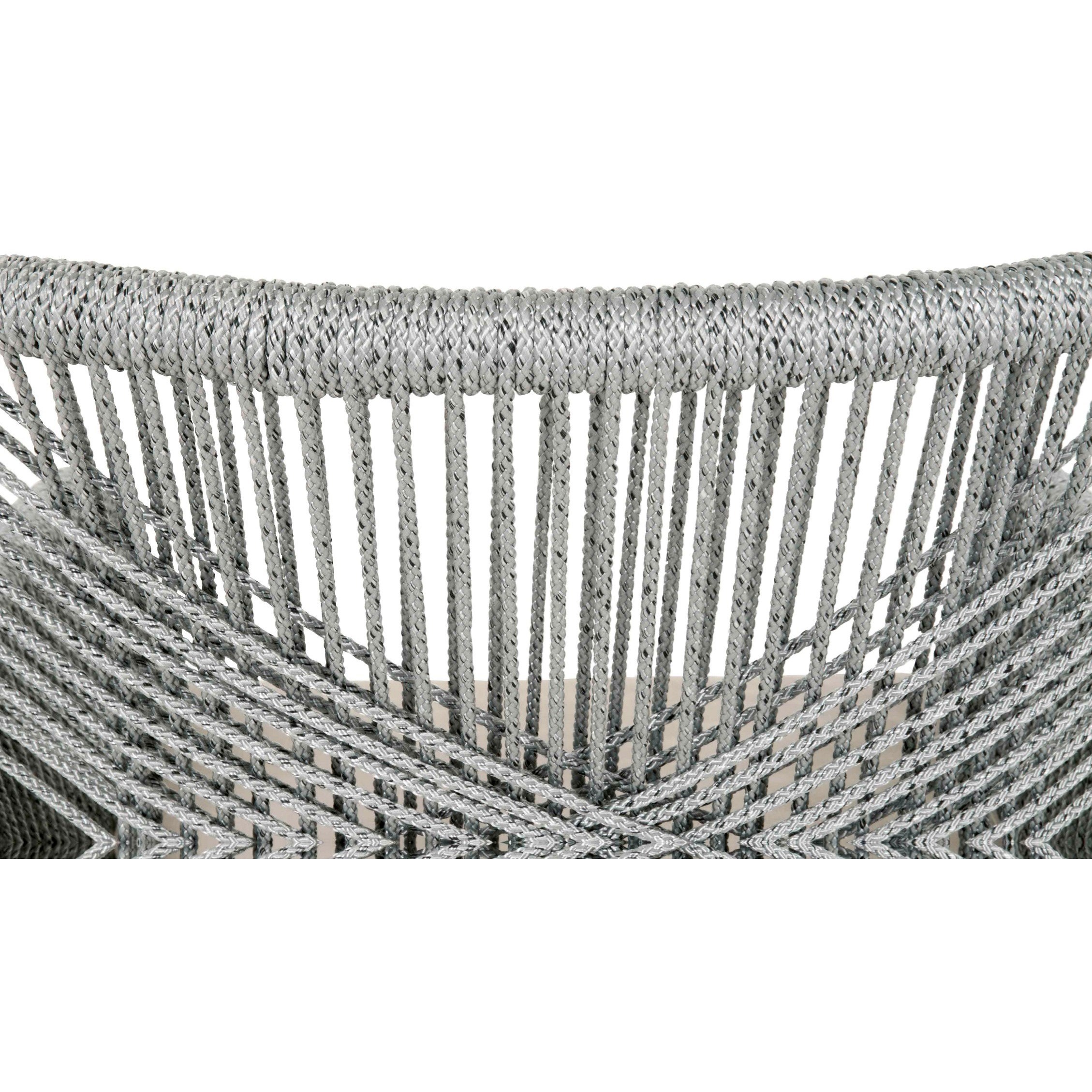 Essentials for Living Woven 6809KD.PLA/LGRY Loom Rope Weave Arm Chair