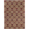 Oriental Weavers Andorra 6' 7" X  9' 6" Casual Red/ Gold Rectangle Ru