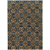 OW Andorra 5' 3" X  7' 3" Casual Blue/ Gold Rectangle R
