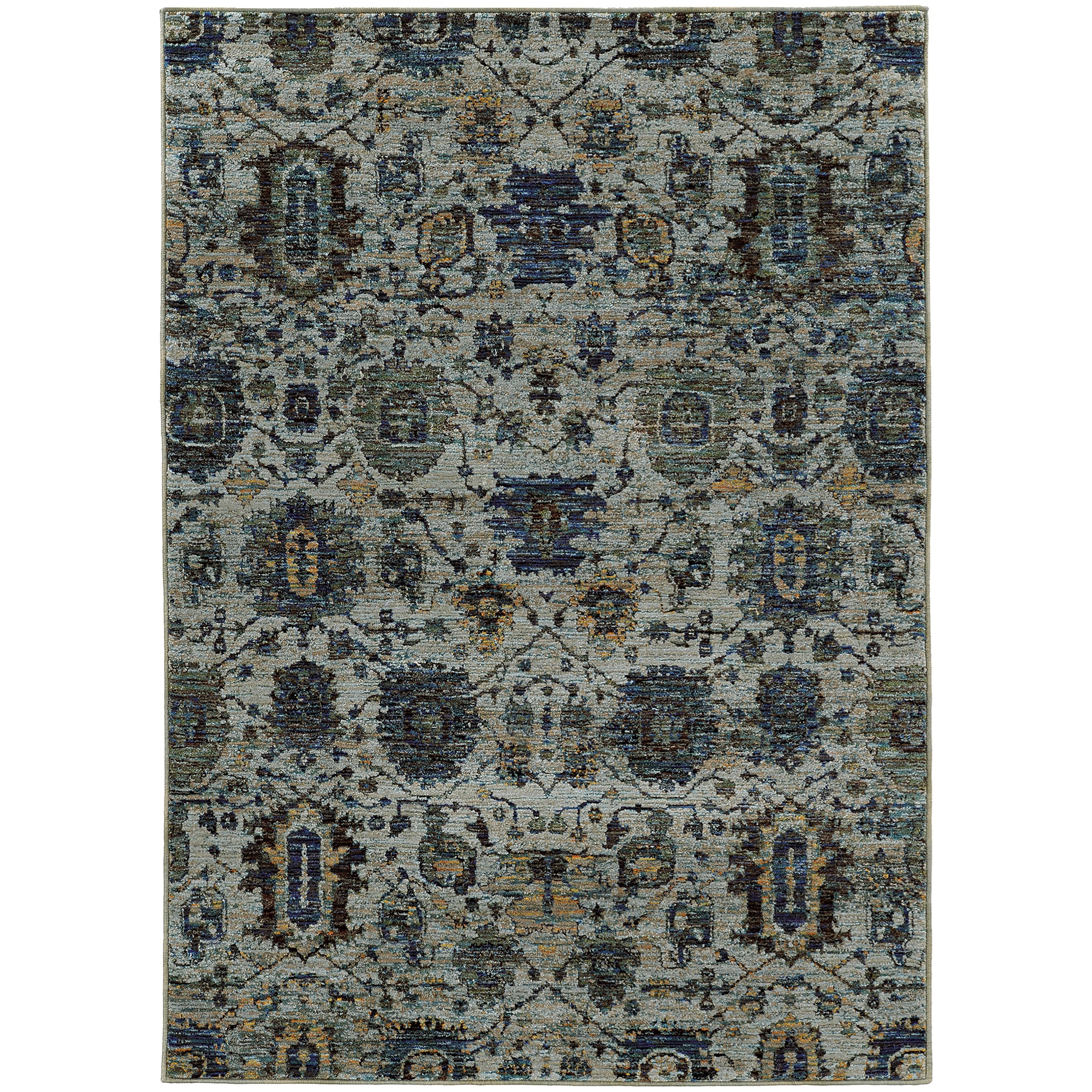 Oriental Weavers Andorra 8' 6" X 11' 7" Casual Blue/ Navy Rectangle R