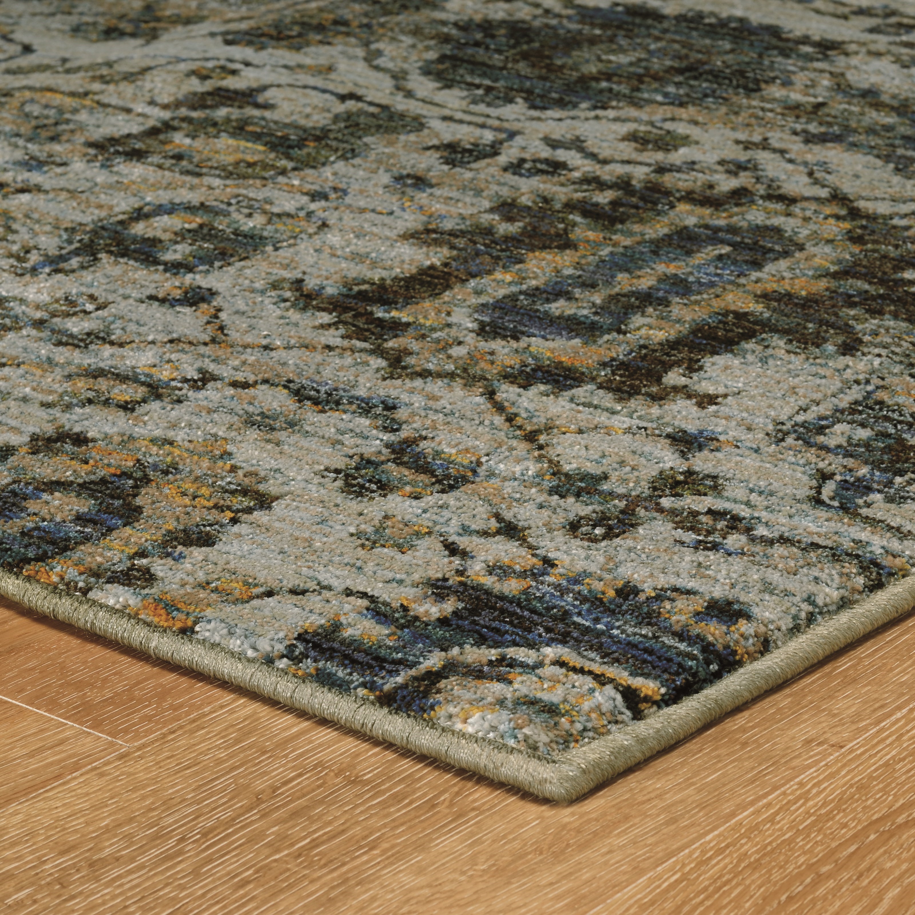Oriental Weavers Andorra 8' 6" X 11' 7" Casual Blue/ Navy Rectangle R