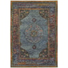 Oriental Weavers Andorra 3' 3" X  5' 2" Traditional Blue/ Multi Recta