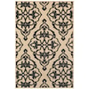 Oriental Weavers Cayman 9'10" X 12'10" Outdoor Sand/ Charcoal Rectan