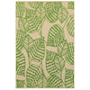 Oriental Weavers Cayman 6' 7" X  9' 6" Outdoor Sand/ Green Rectangle