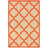 Oriental Weavers Cayman 5' 3" X  7' 6" Outdoor Sand/ Orange Rectangl