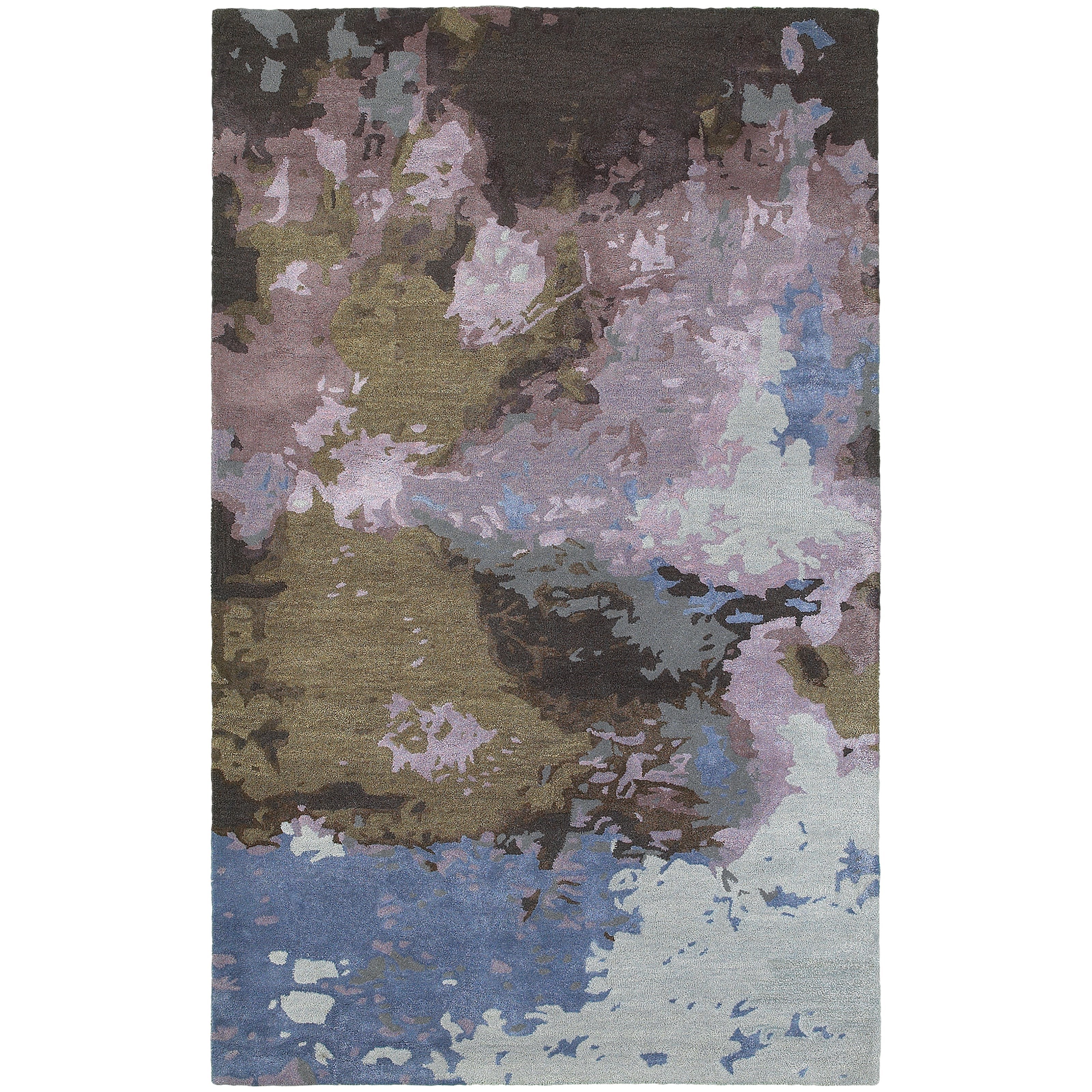 Oriental Weavers Galaxy 3' 6" X  5' 6" Contemporary Blue/ Purple Rec
