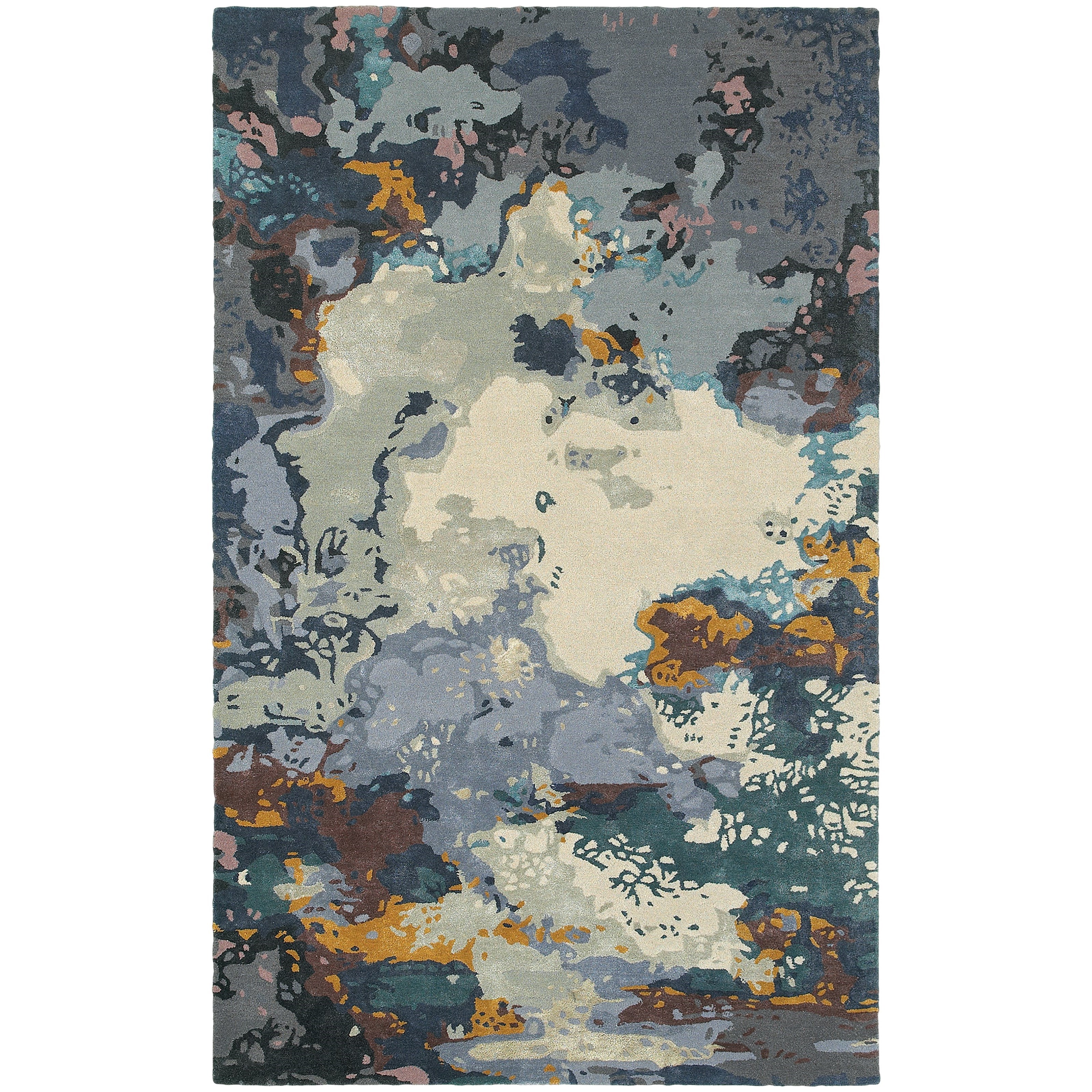 Oriental Weavers Galaxy 10' 0" X 13' 0" Contemporary Blue/ Grey Rect