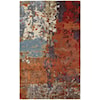 Oriental Weavers Galaxy 3' 6" X  5' 6" Contemporary Multi/ Orange Re