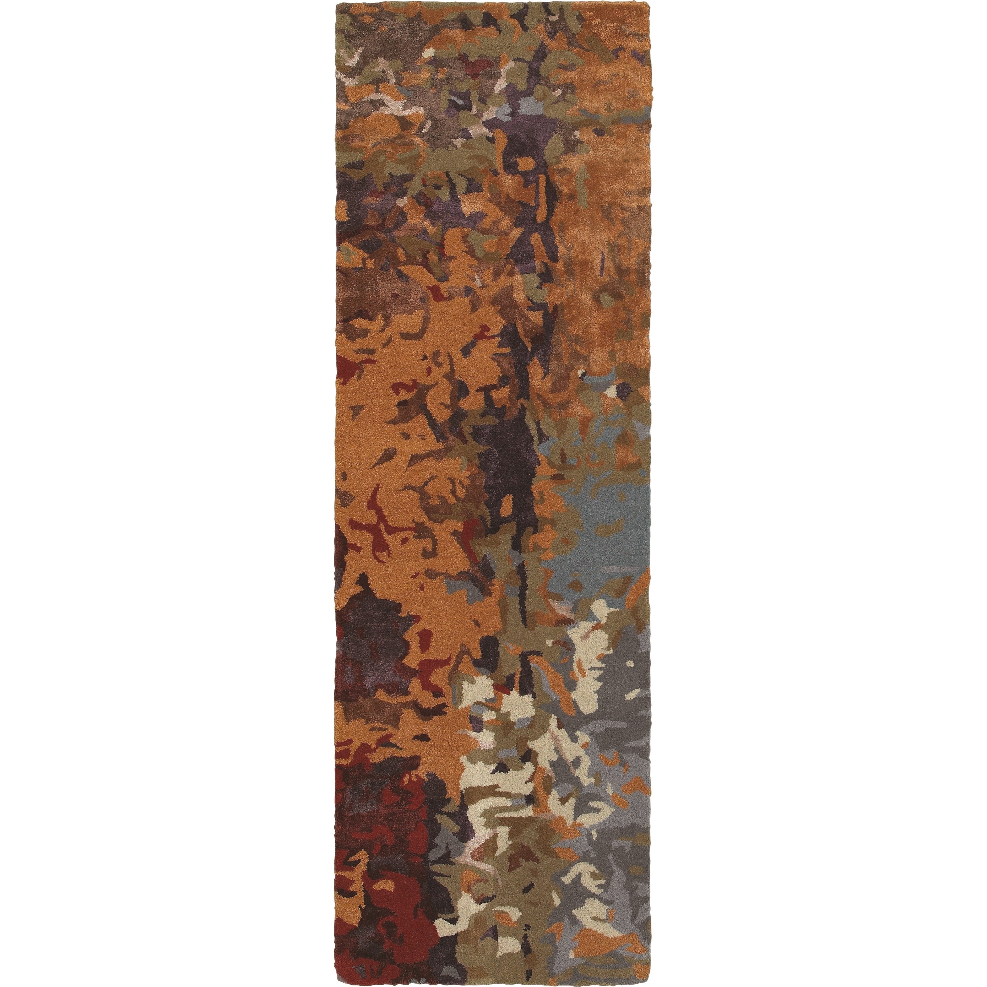 Oriental Weavers Galaxy 3' 6" X  5' 6" Contemporary Multi/ Orange Re