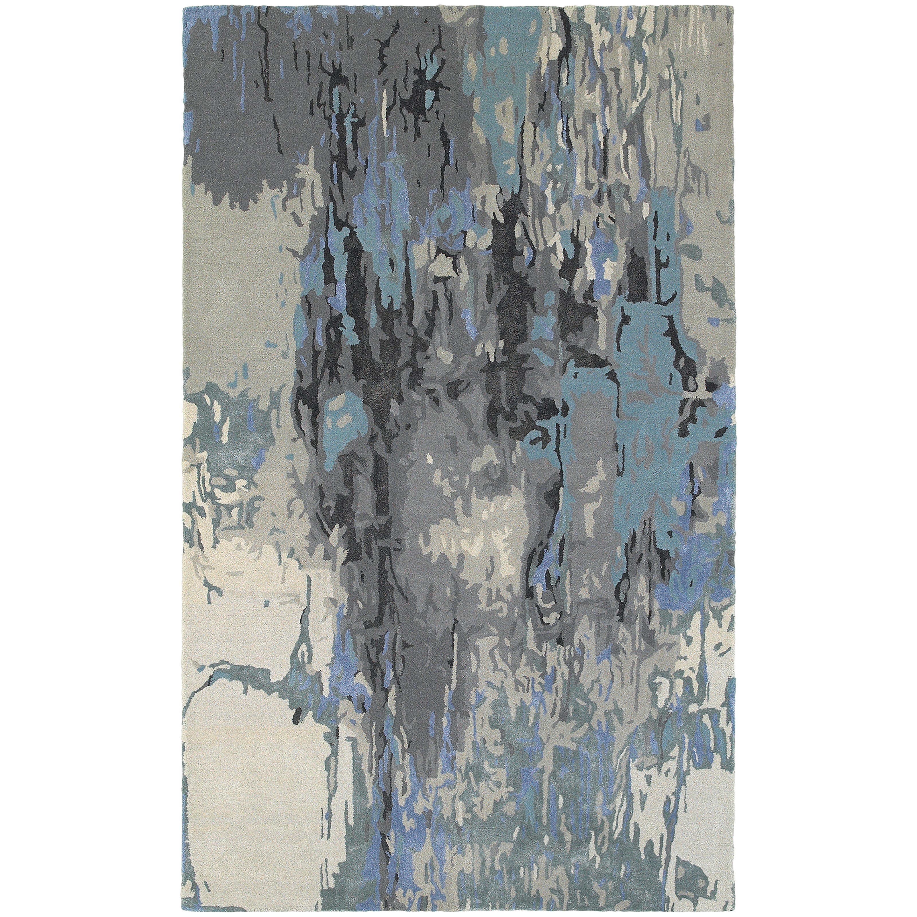 Oriental Weavers Galaxy 5' 0" X  8' 0" Contemporary Blue/ Grey Recta