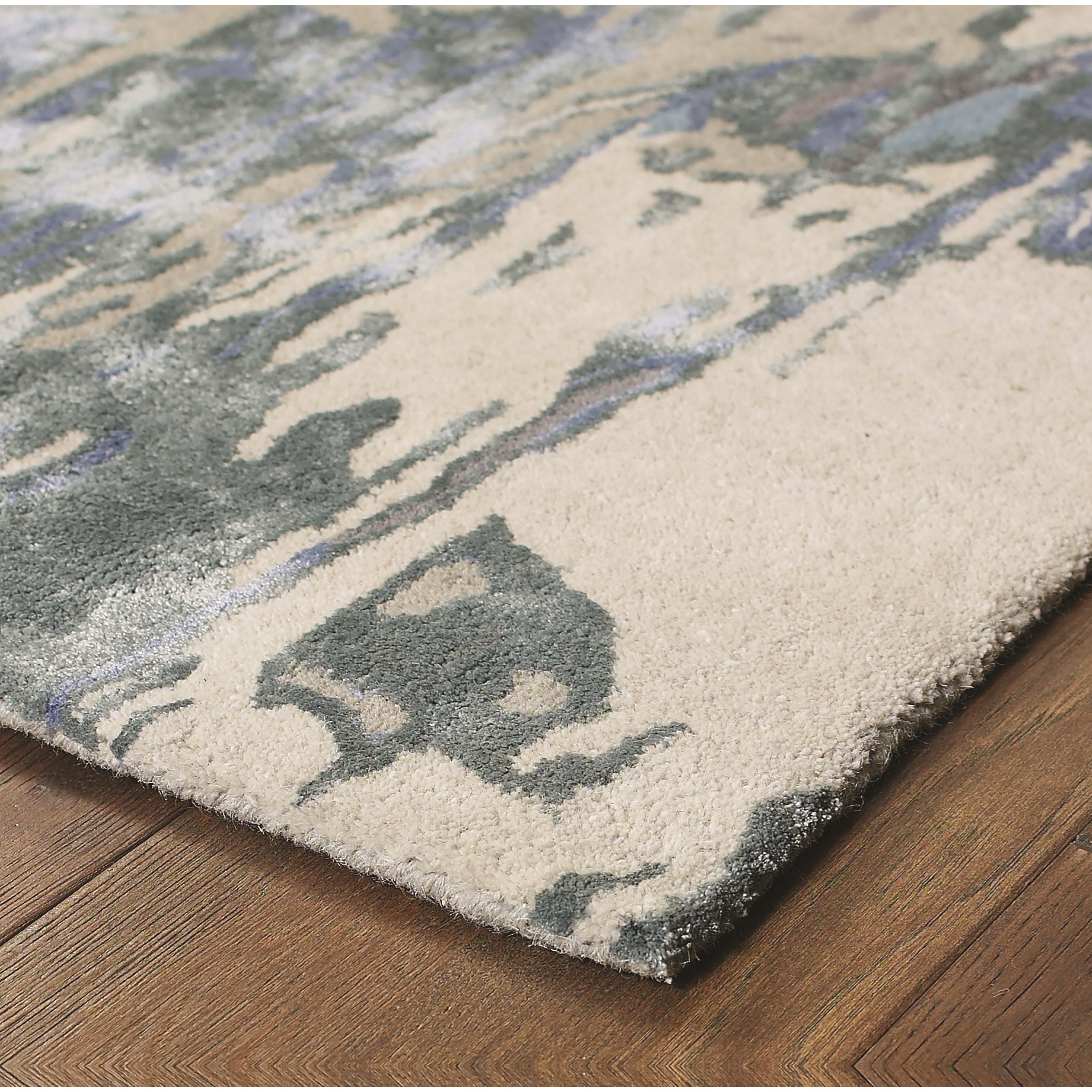 Oriental Weavers Galaxy 8' 0" X 10' 0" Contemporary Blue/ Grey Recta