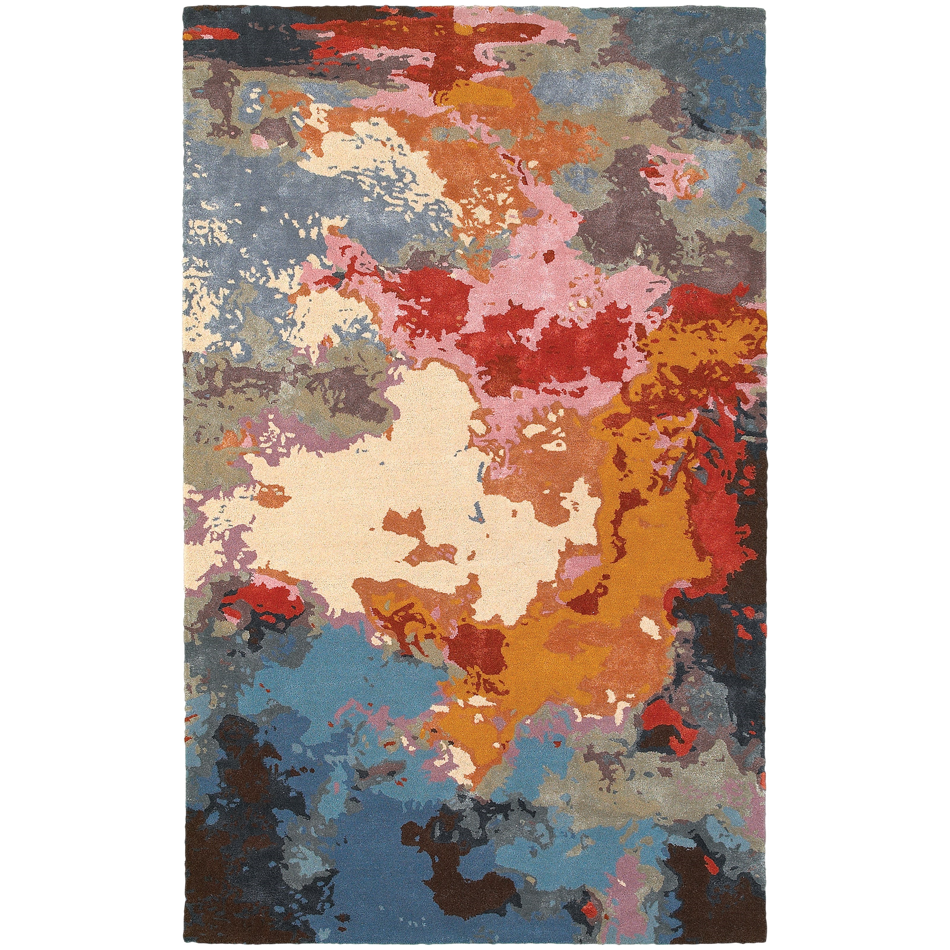 Oriental Weavers Galaxy 3' 6" X  5' 6" Contemporary Multi/ Pink Rect