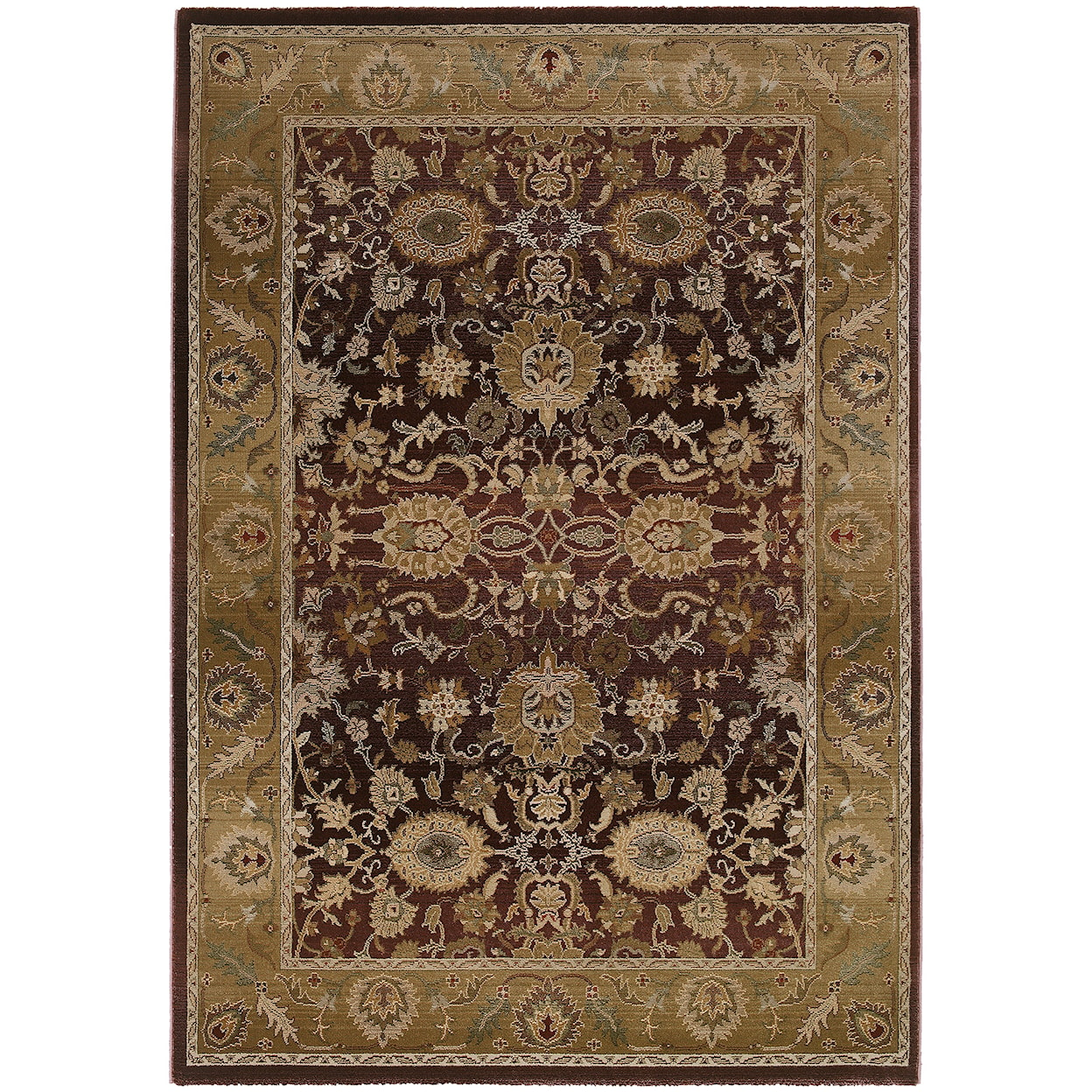 Oriental Weavers Generations 8' Traditional Purple/ Gold Square Rug