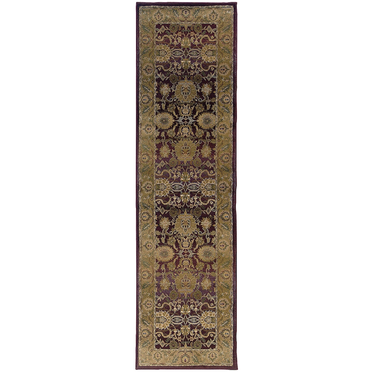 Oriental Weavers Generations 8' Traditional Purple/ Gold Square Rug