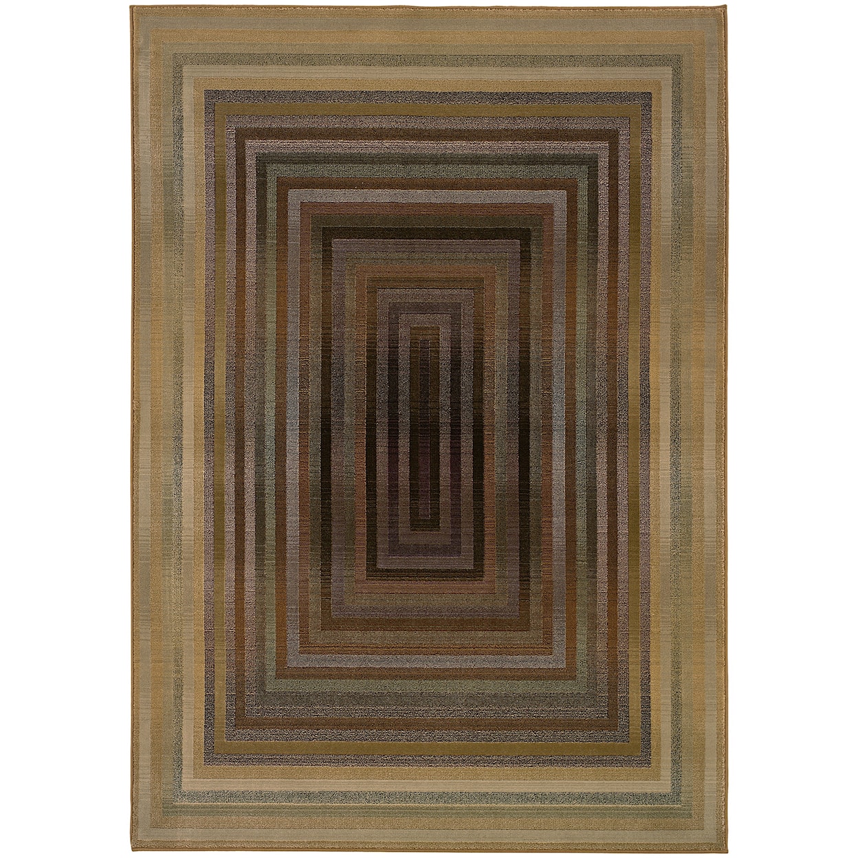 Oriental Weavers Generations 8' Contemporary Beige/ Green Square Rug