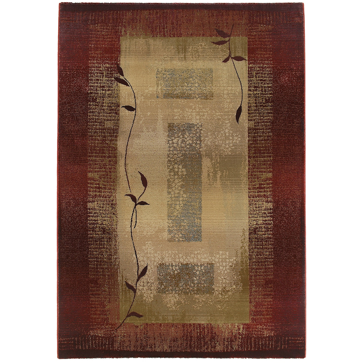 Oriental Weavers Generations 8' Casual Red/ Beige Square Rug