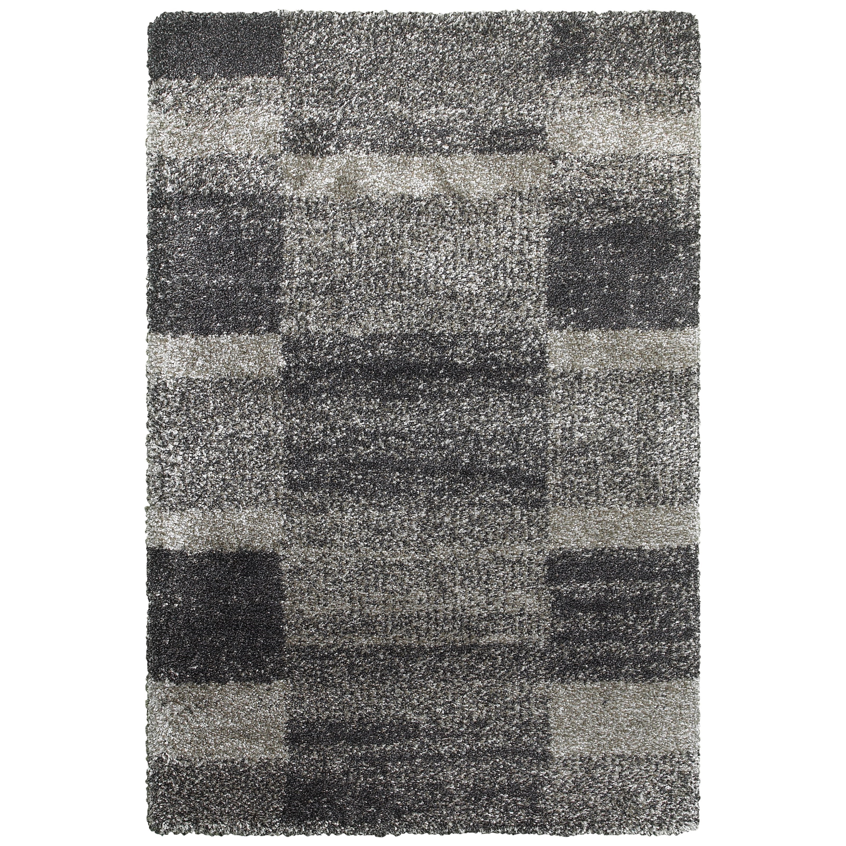 Oriental Weavers Henderson 3'10" X  5' 5" Shag Grey/ Charcoal Rectangle