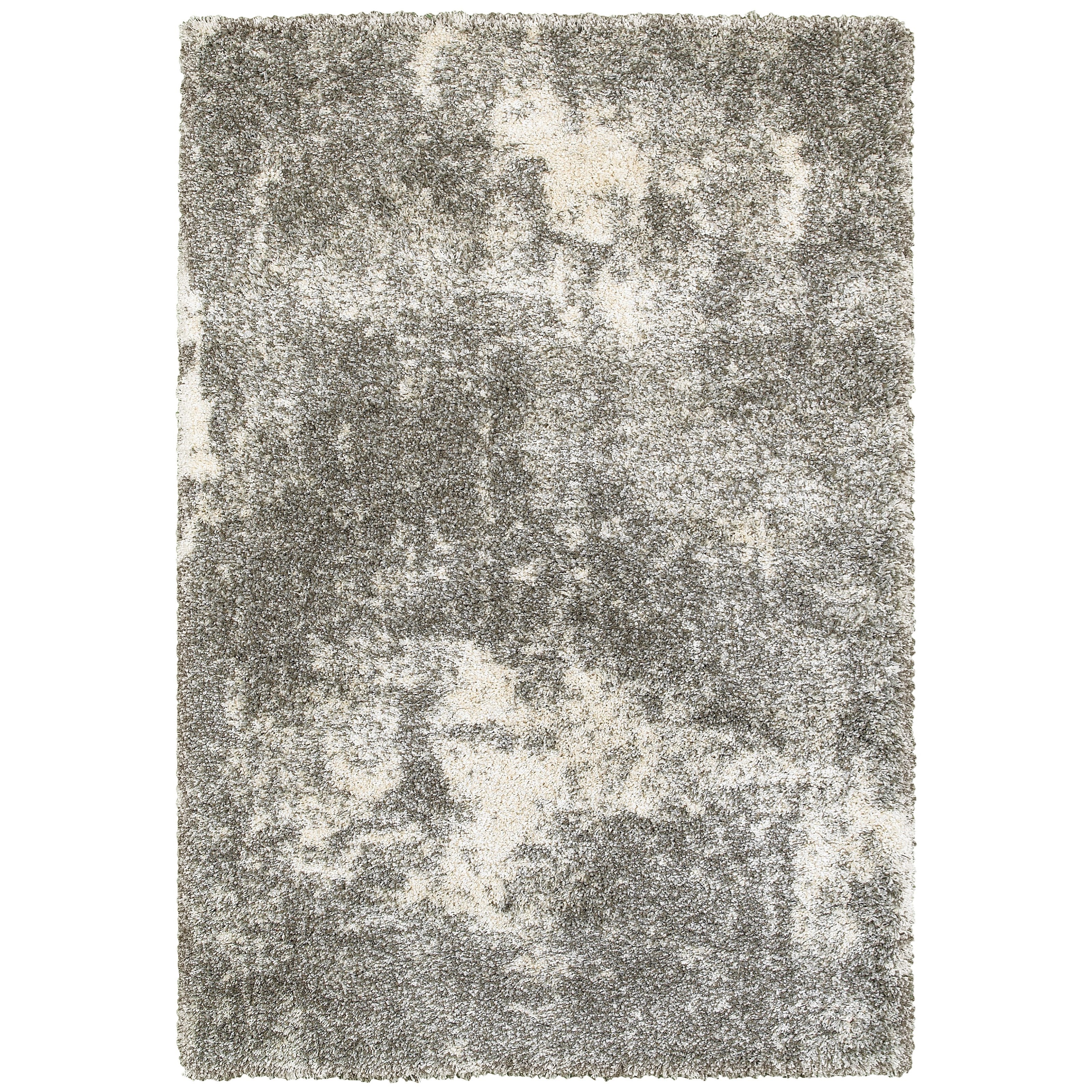 Oriental Weavers Henderson 3'10" X  5' 5" Shag Grey/ Ivory Rectangle Ru