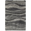 Oriental Weavers Henderson 9'10" X 12'10" Shag Grey/ Charcoal Rectangle