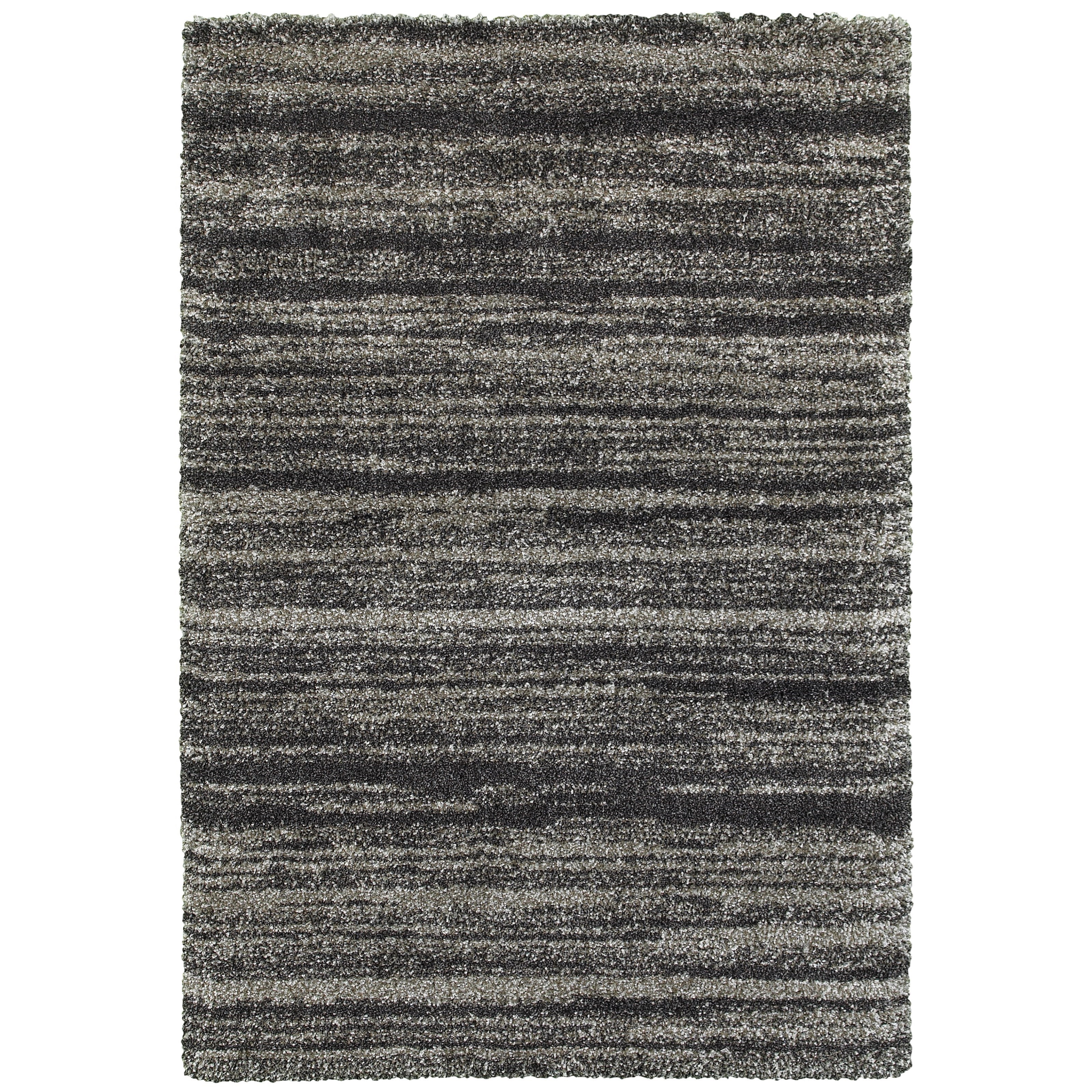 Oriental Weavers Henderson 6' 7" X  9' 6" Shag Grey/ Charcoal Rectangle
