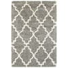 Oriental Weavers Henderson 9'10" X 12'10" Shag Grey/ Ivory Rectangle Ru