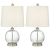 Pacific Coast Lighting Lamp Sets 2 Pack Glass And Metal Round Lamps