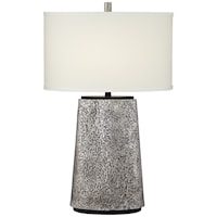 Kathy Ireland Table Lamp with Hammered Resin Base