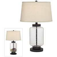 Kathy Ireland Table Lamp with Fillable Base