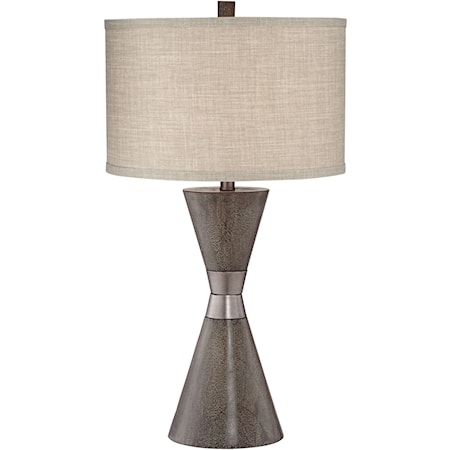 Two Cone Poly Table Lamp